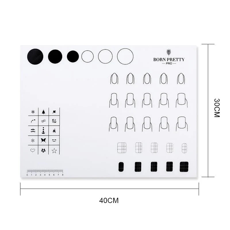 Silicone Nail Art Stamping Mat - Born Pretty