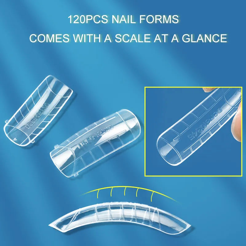 120pcs PolyGel Nail Forms - KOSKOE