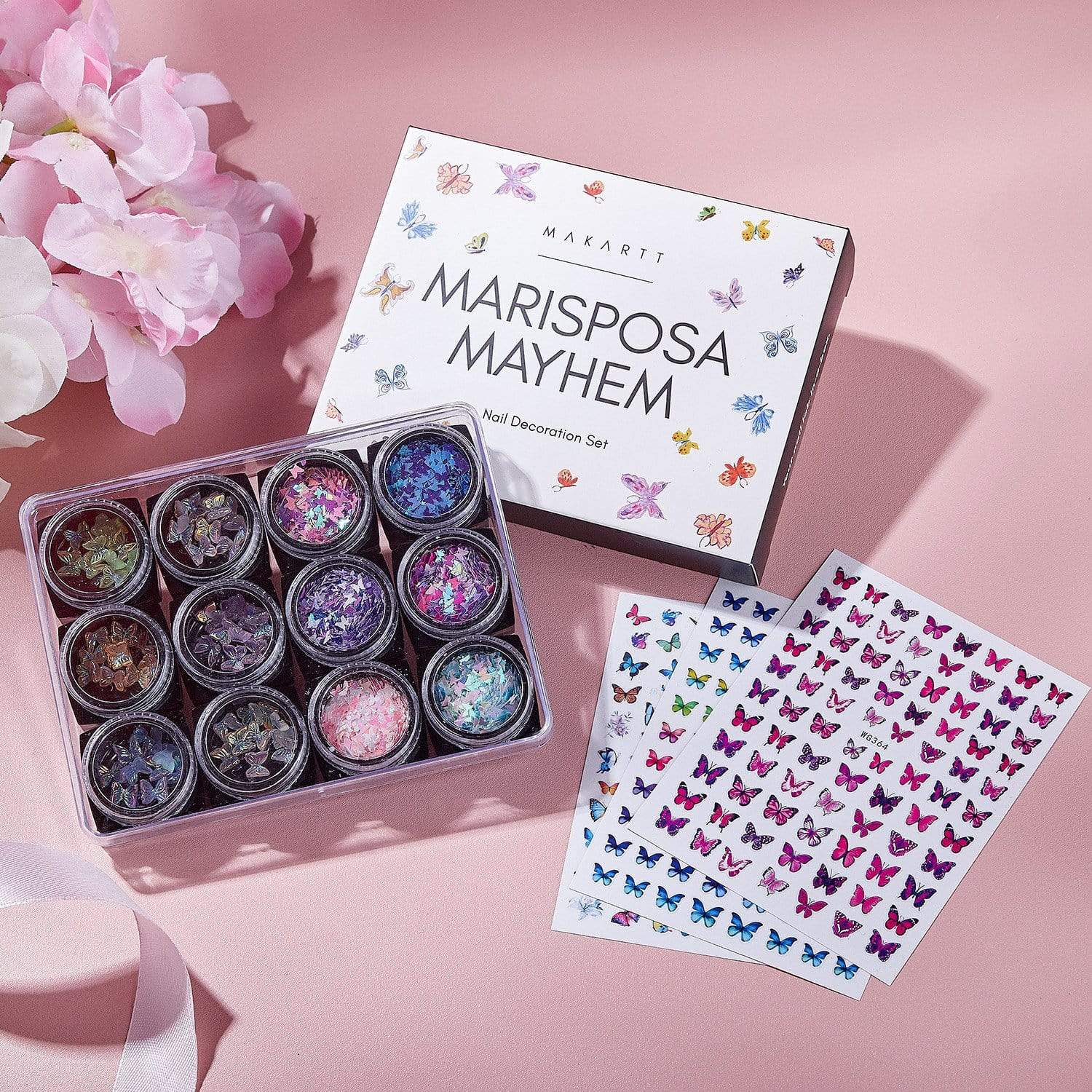 Mariposa Mayhem Nail Art Décor Set