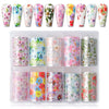 Load image into Gallery viewer, &quot;Blooming Flowers&quot; Nail Foil Transfer Stickers