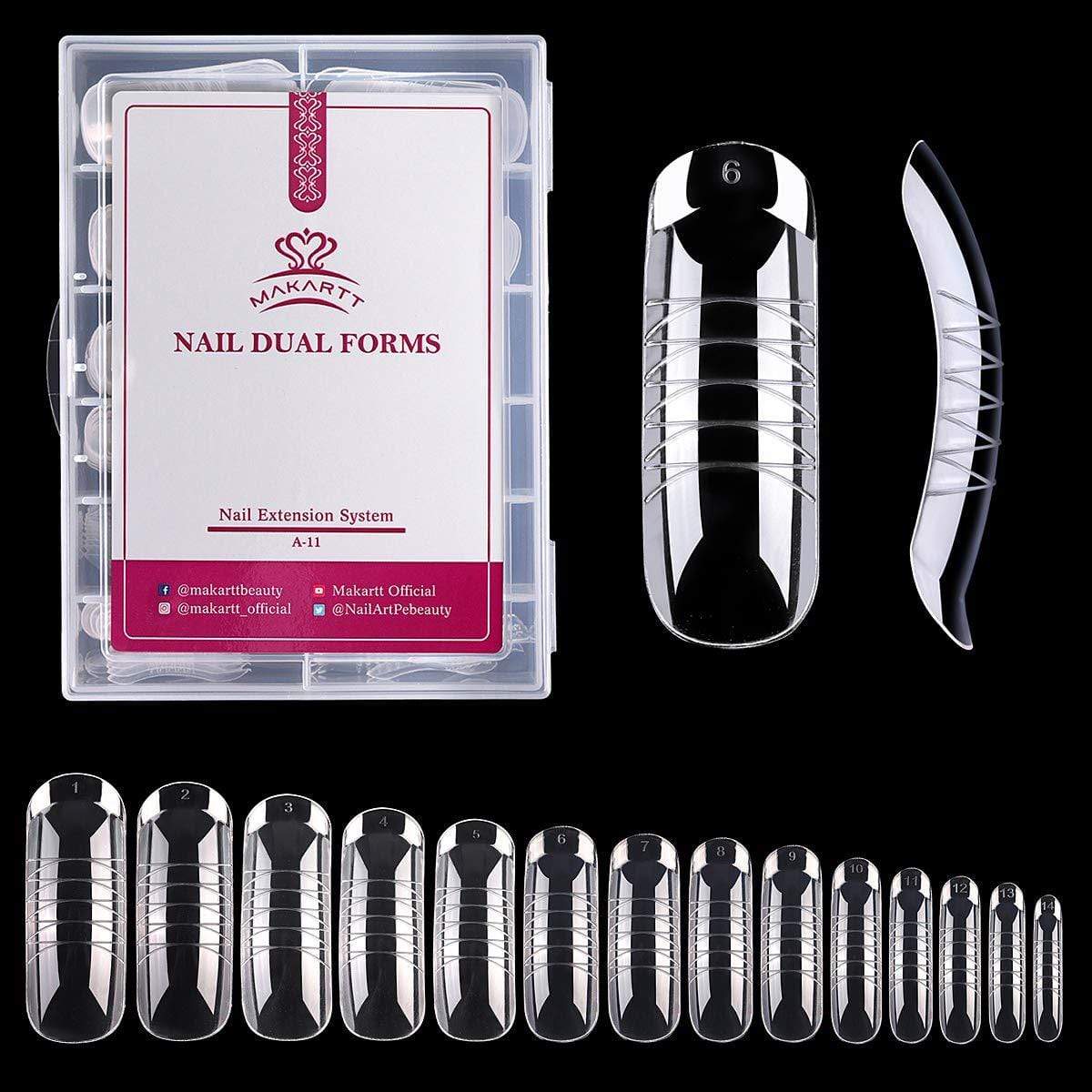 140pcs PolyGel Nail Forms - Makartt