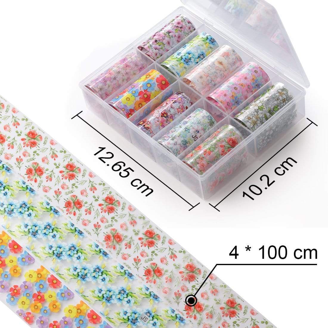 "Blooming Flowers" Nail Foil Transfer Stickers