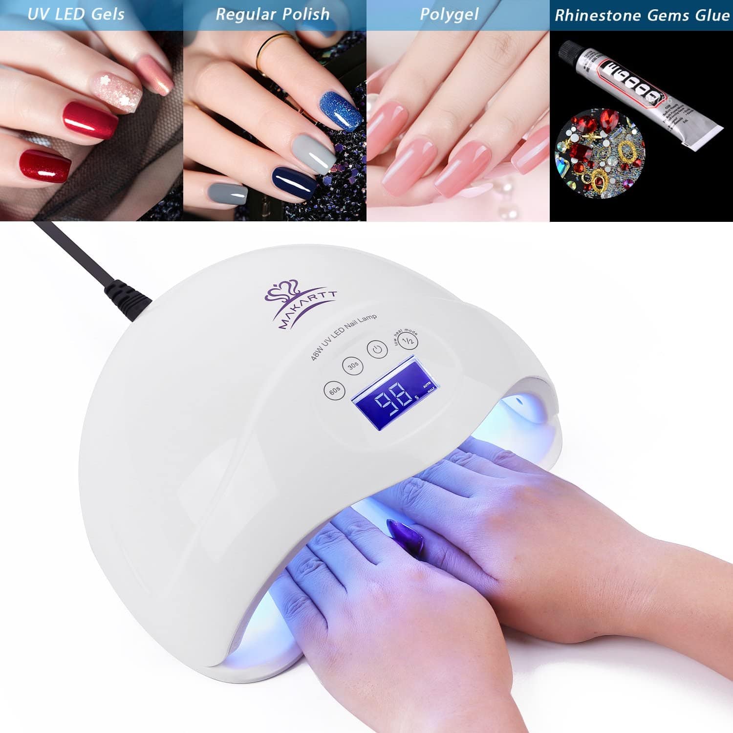 48W UV LED Nail Lamp - Makartt