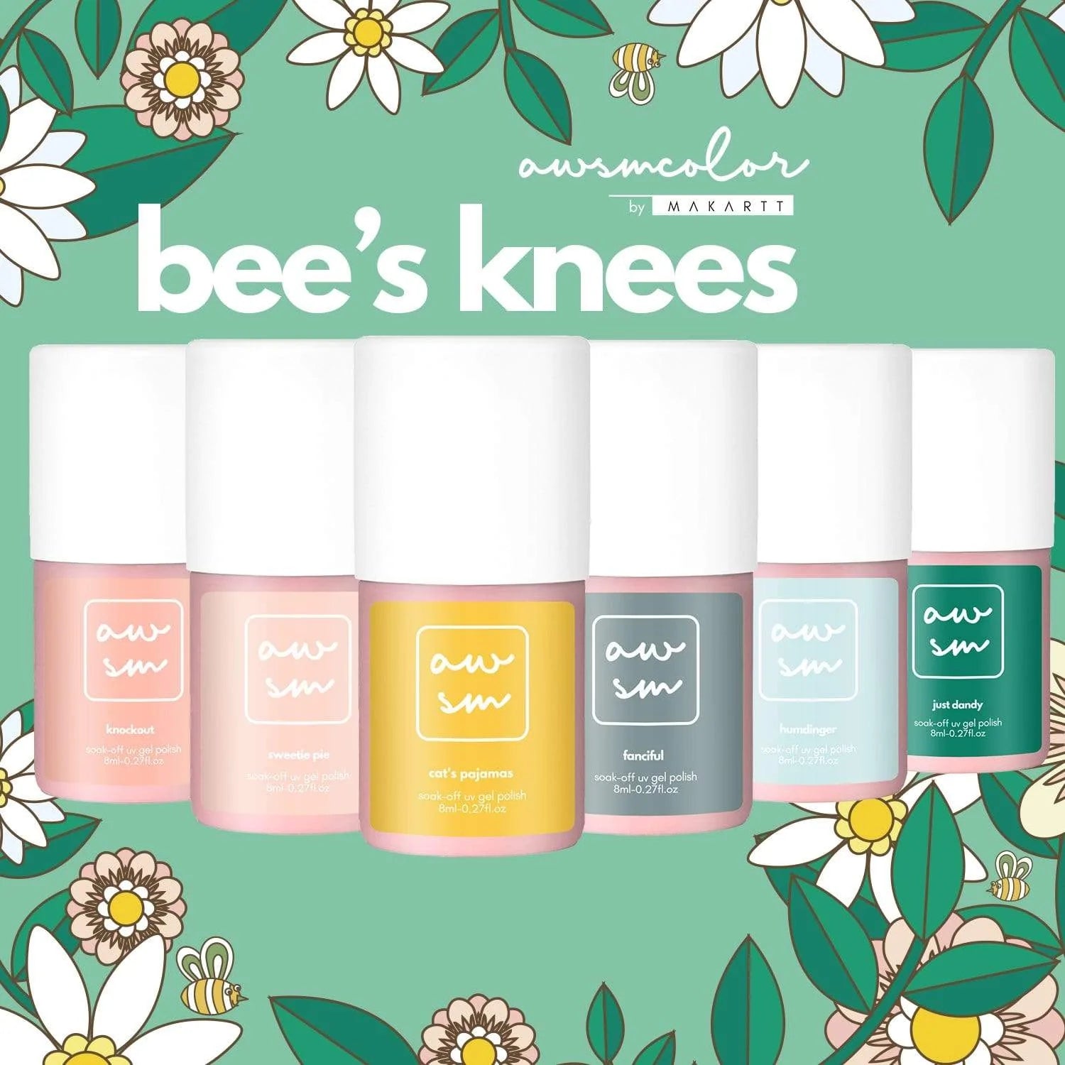 "Bee's Knees" 6-Colour Gel Polish Set