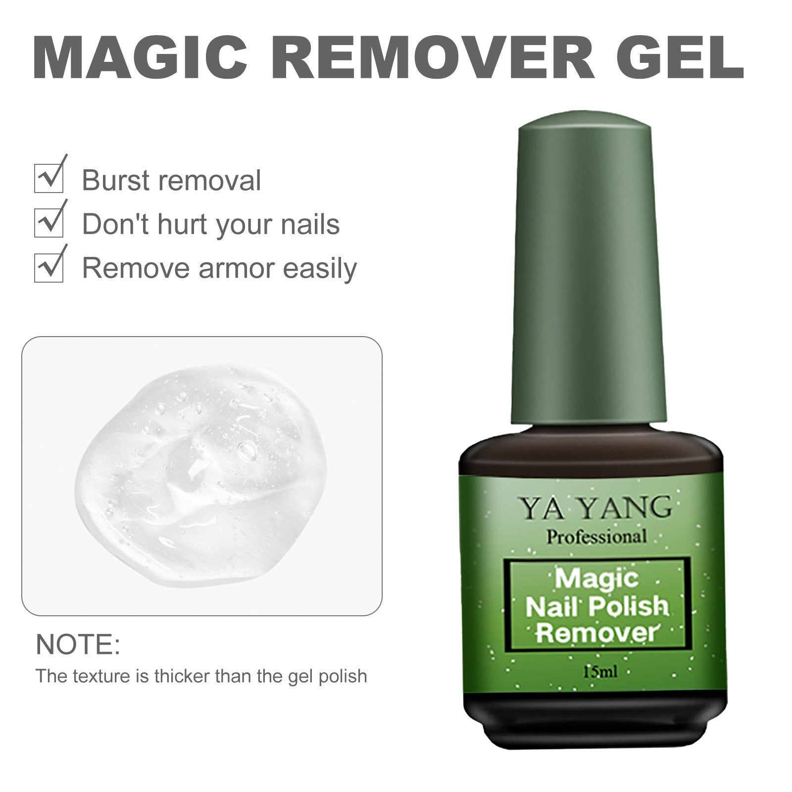Magic Nail Polish Remover (15ml) – PolyGel Nails UK