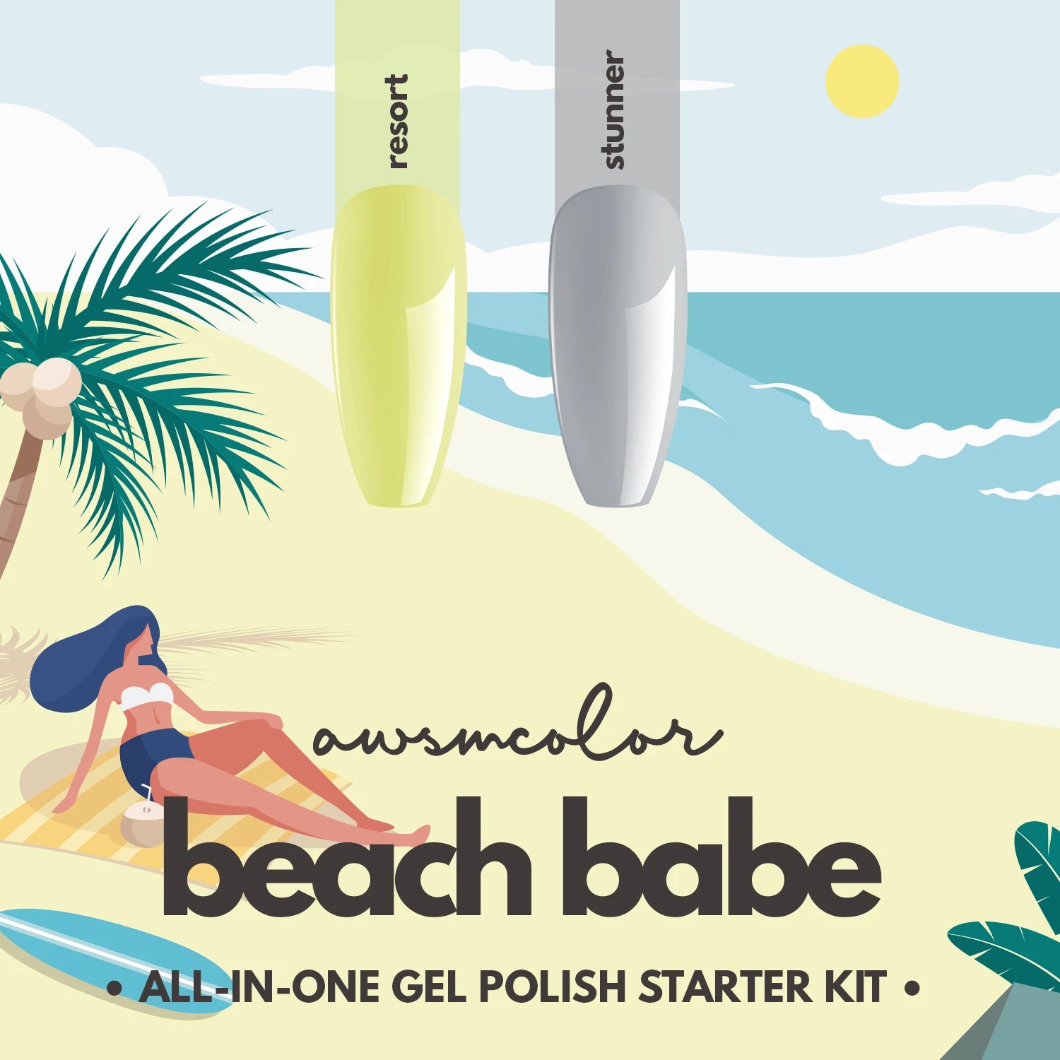 "Beach Babe" Gel Polish Starter Kit