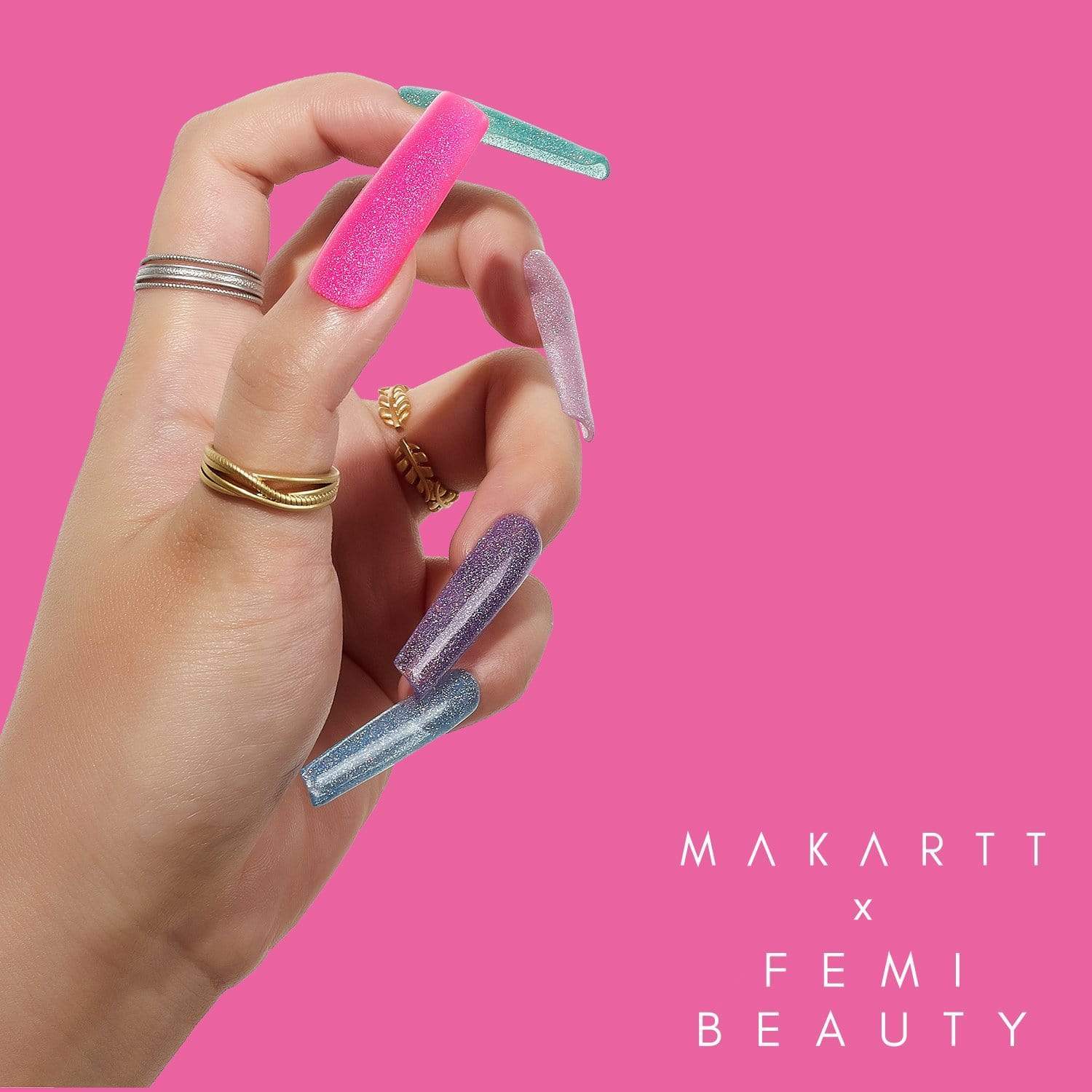 Femi Beauty x Makartt "Glitter" Gel Polish Set