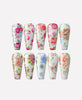 Load image into Gallery viewer, &quot;Rose&quot; Flowers Nail Foil Transfer Stickers