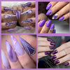 Load image into Gallery viewer, &quot;Purples&quot; 6-Colour Gel Polish Set (FREE Base &amp; Top Coat)