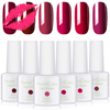 Load image into Gallery viewer, #GirlBoss Red 6-Colour Gel Polish Set