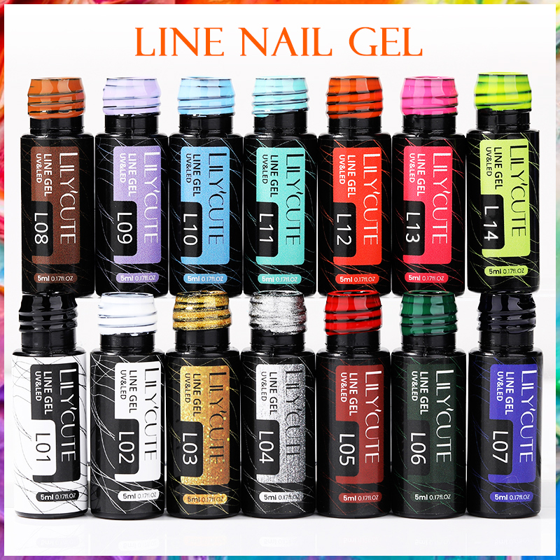 Nail Art Liner Gels - PURE COLOUR range (32 colours)