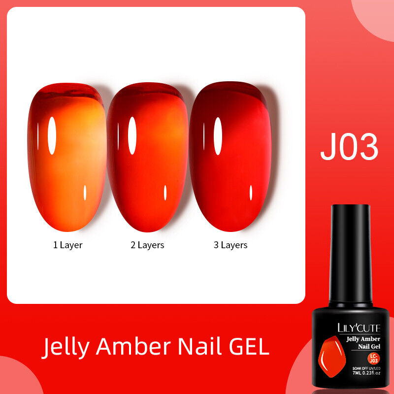 Jelly Amber Gel Polish 7ml (6 colour options)