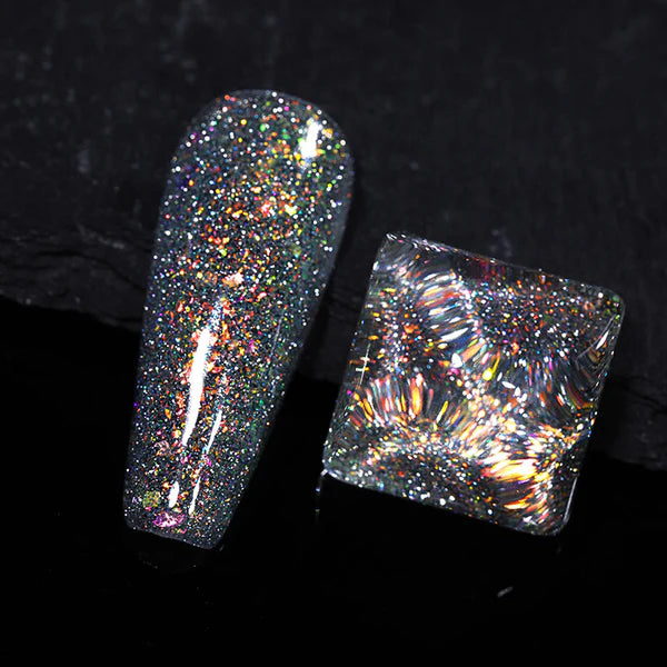 "Colourful" Reflective Glitter Flash Gel（9 colours)