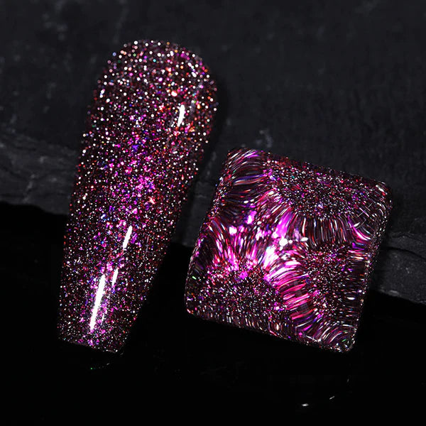 "Colourful" Reflective Glitter Flash Gel（9 colours)